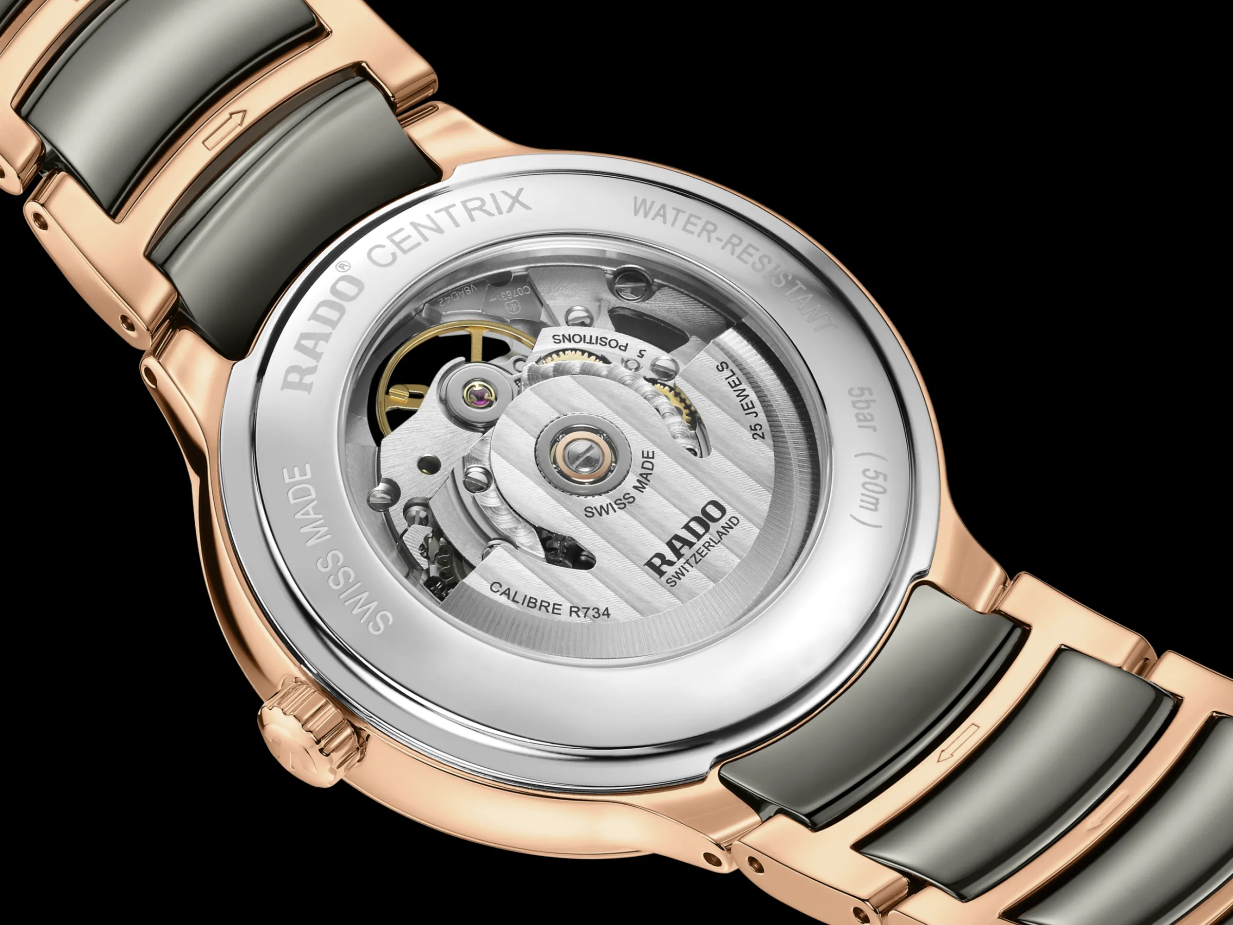Centrix Automatic Diamonds Open Heart*Rado Outlet