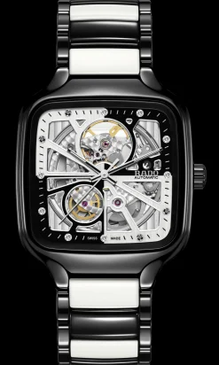 True Square Automatic Open Heart Diamonds Limited Edition*Rado Sale