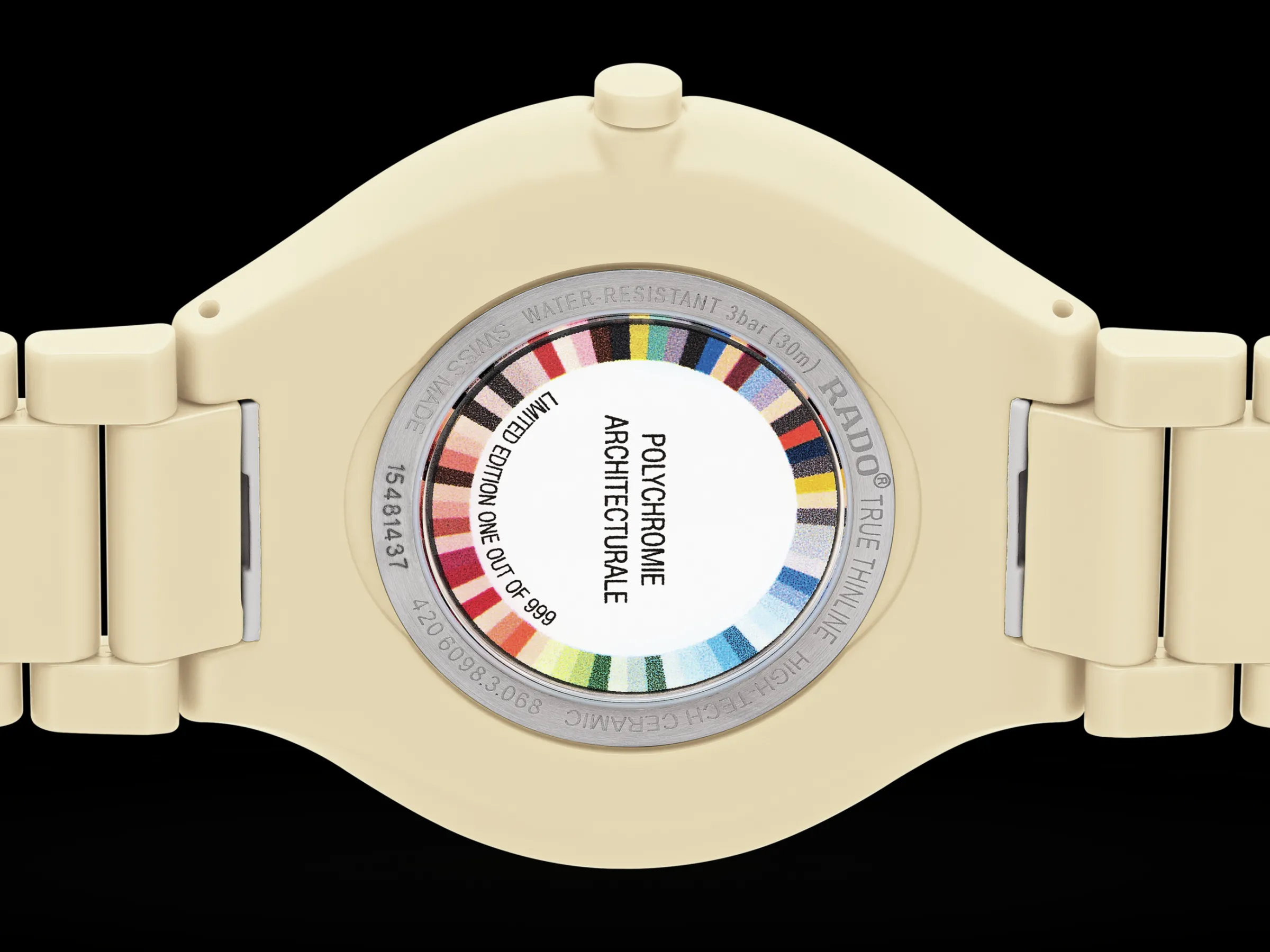 True Thinline Les Couleurs™ Le Corbusier Cream white 32001*Rado New